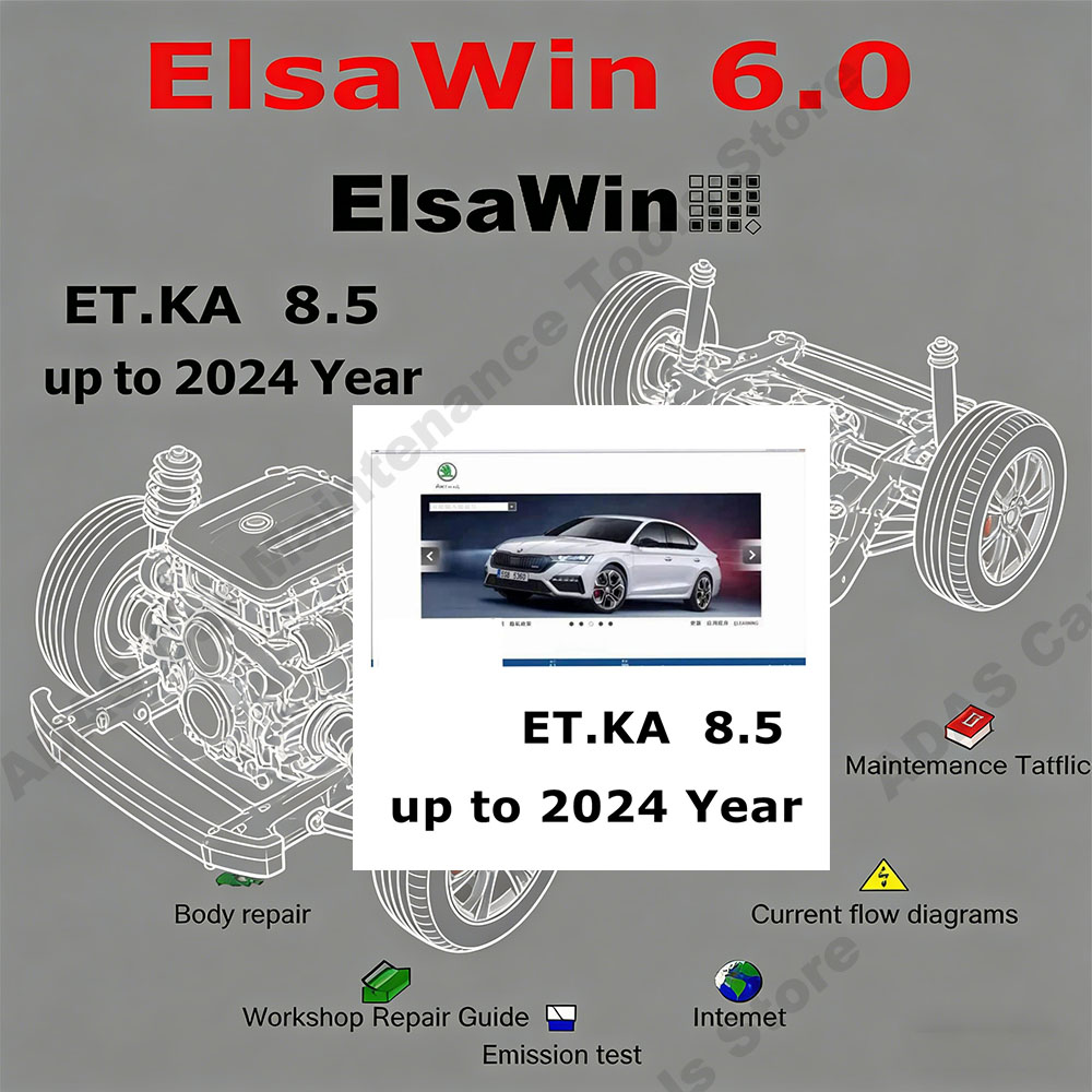 Electronics And Gadgets - เครื่องมือบำรุงรักษารถยนต์รุ่นใหม่ล่าสุด Elsawin 6.0 พร้อมซอฟต์แวร์ซ่อมรถยนต์ ETKA 8.5