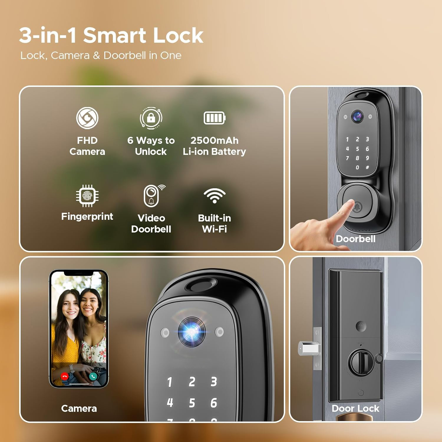 กุญแจล็อคประตูอัจฉริยะ Tuya Wi - Electronics & Tech Gadgets บทวิจารณ์และราคา