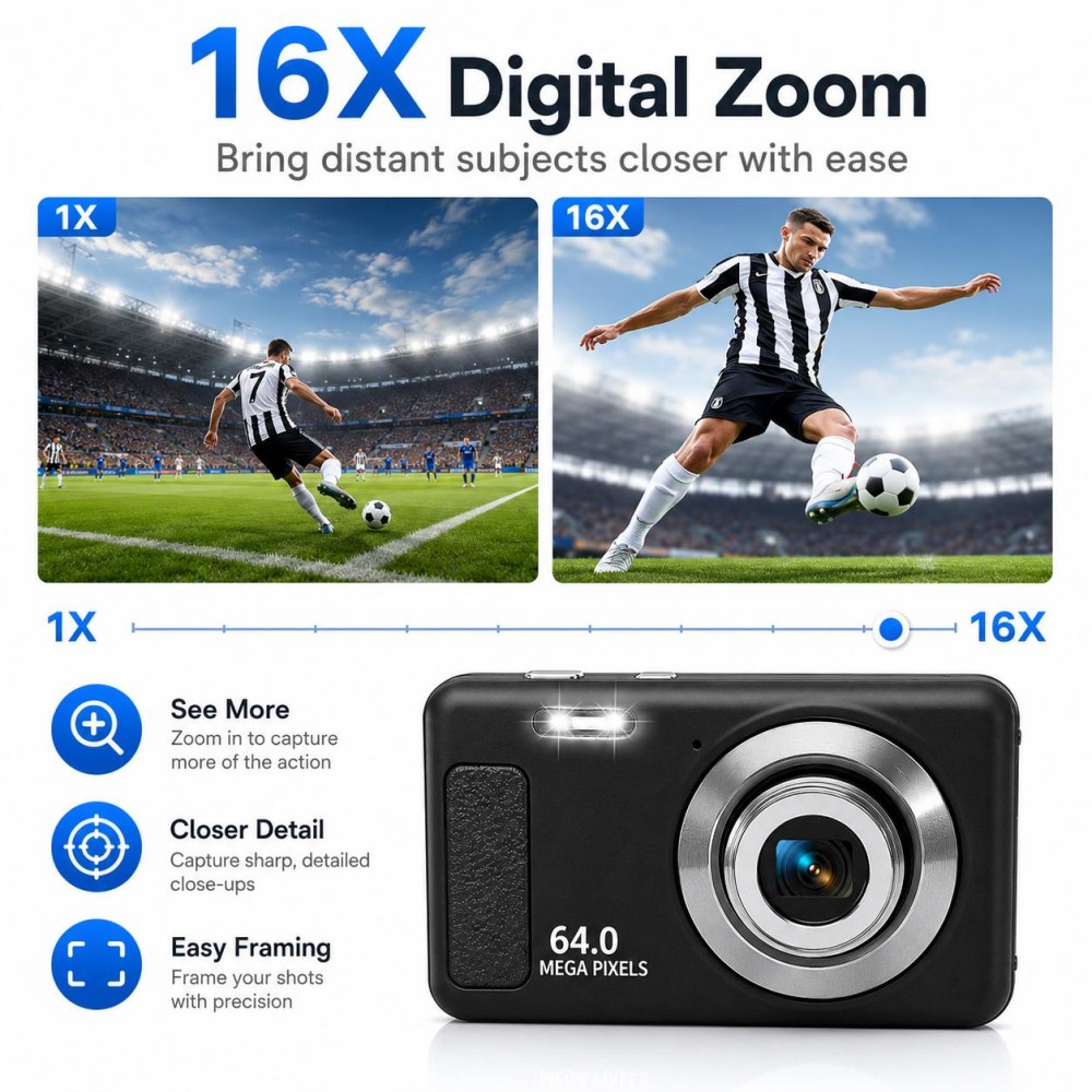 กล้องดิจิตอลพกพา 4K Ultra HD 6 - Electronic Gadgets For Home บทวิจารณ์และราคา