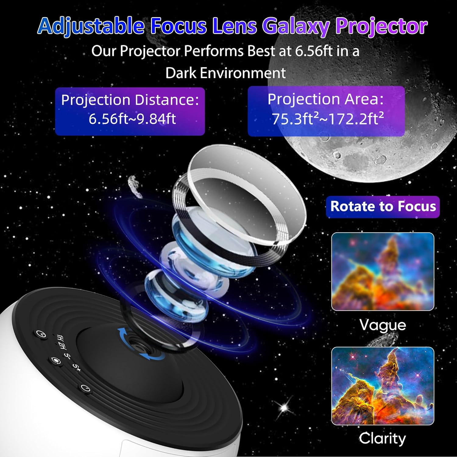 ห้องนอน Galaxy โปรเจคเตอร์ Nig - Electronic Gadgets For Home บทวิจารณ์และราคา
